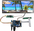 VSDISPLAY 12.3 Inch Stretched Bar LCD Screen 1920x720 High Brightness 850 Nits IPS Display with Board VS-TY2662-V1,Supports VGA AV Video Input