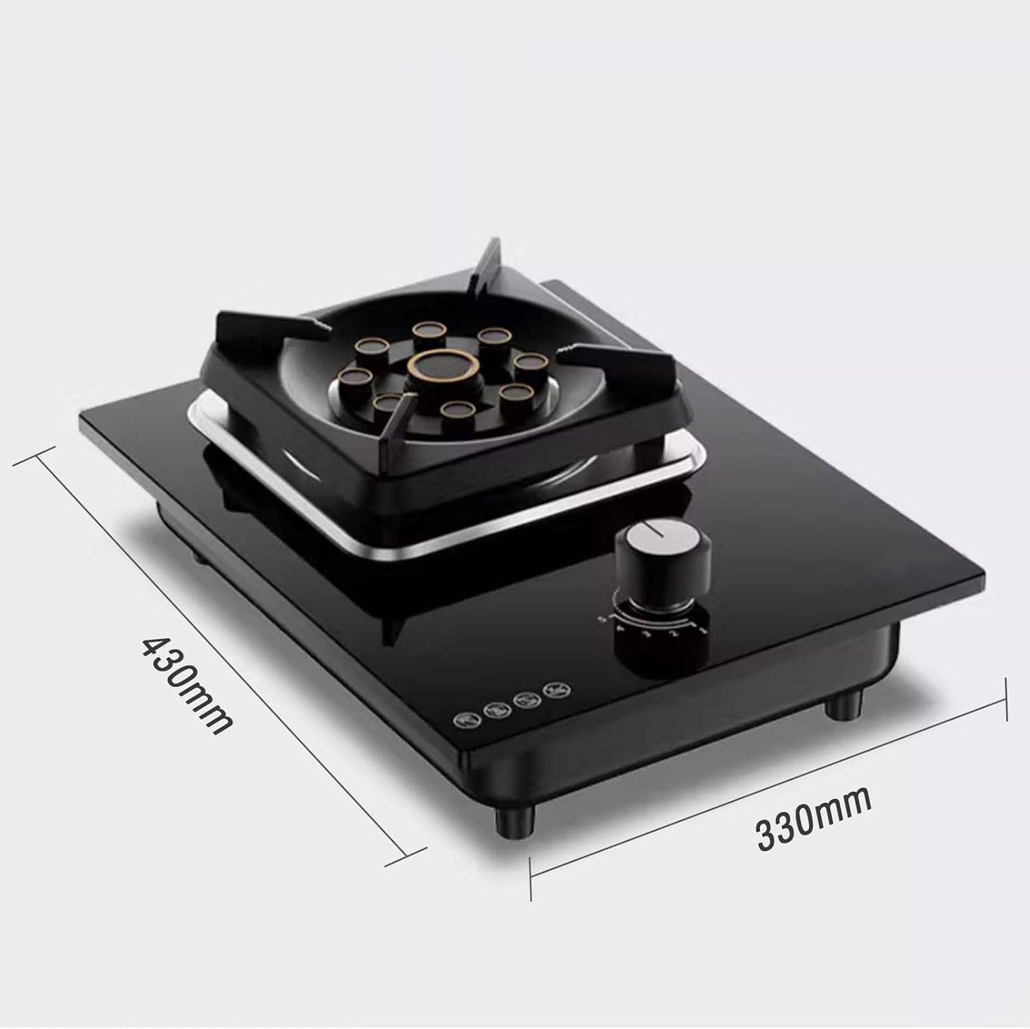 Single Burner Propane Stove,Propane Gas Stove,Desktop Embedded Dual Use,Max 17742.4BTU with Pulse Electronic Ignition Suitable for Apartments Kitchens and More (Color : Style 1, Size : NG)