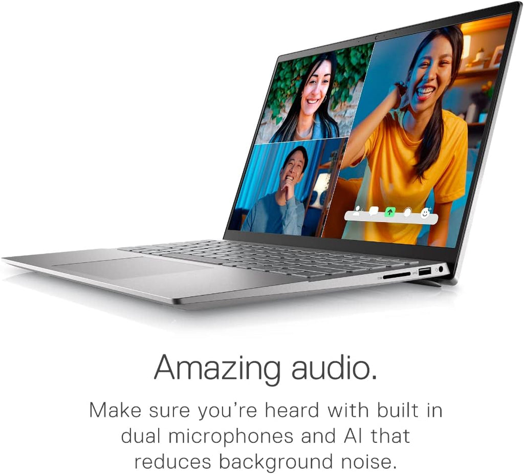 Dell Inspiron 14 5420 14 inch Student Laptop - 2.2K Display, Intel Core i7-1255U, 16GB DDR4 RAM, 512GB SSD, NVIDIA GeForce MX570, HDMI, USB-C, Bluetooth, Wi-Fi 6, Windows 11 Pro - Silver