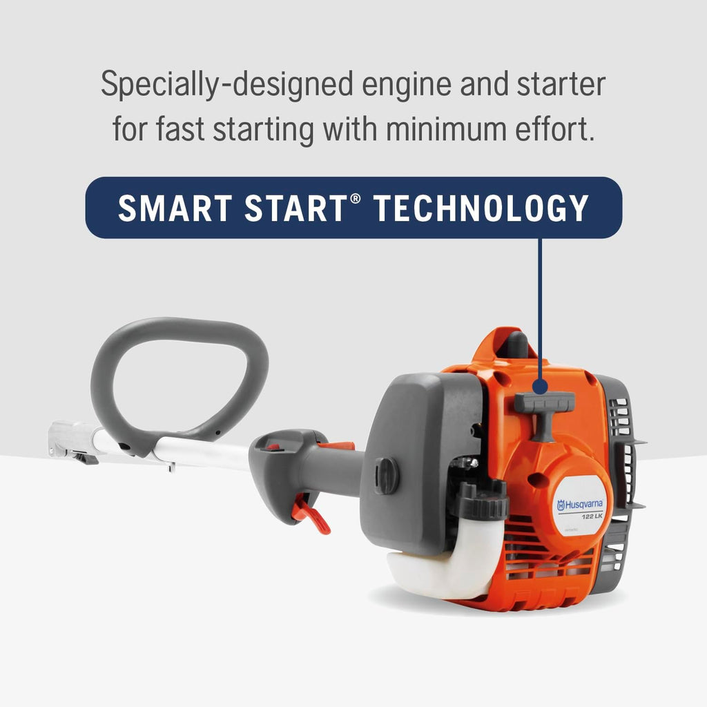 Husqvarna 122LK Grass Trimmer, 22-cc 2-Cycle, 17-inch Straight Shaft Gas Weed Eater with T25 Head, 967628201, Gifts for Men