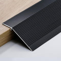 4 Inch Floor Transition Strip Threshold Ramp Aluminum 35'' Door Threshold Ramp Decorations of The Edge of Carpet/laminate AntiStumbling(Black,5pcs)