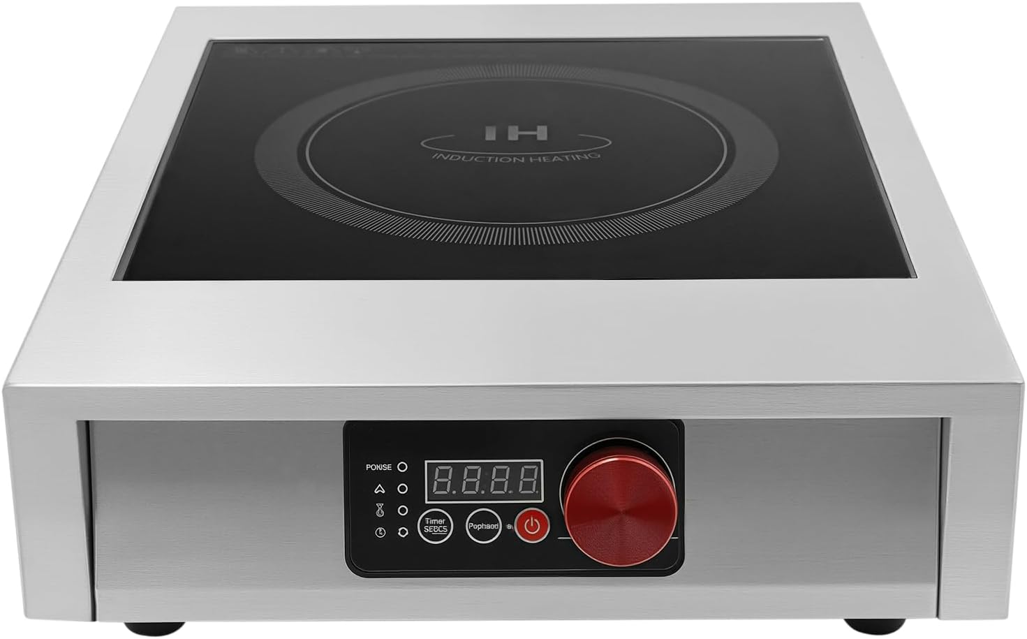 Commercial Induction Cooktop 3500W Portable with LED Display, 12' Cooking Zone & Adjustable Temp 176-572°F for Restaurants, Home Chefs, RV Cooking
