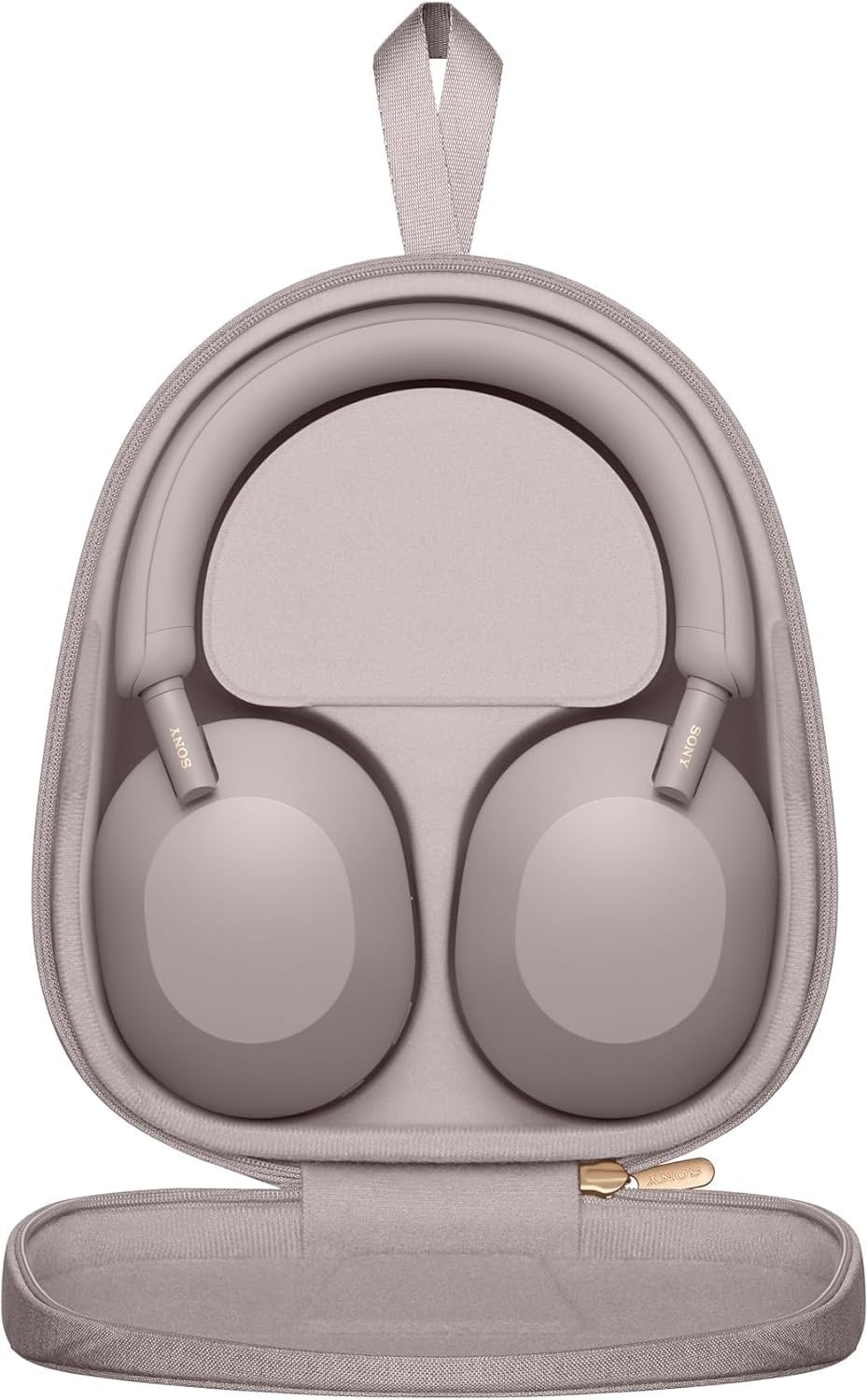 Sony - WH1000XM5 Wireless Noise-Canceling Over-the-Ear Headphones - Smoky Pink