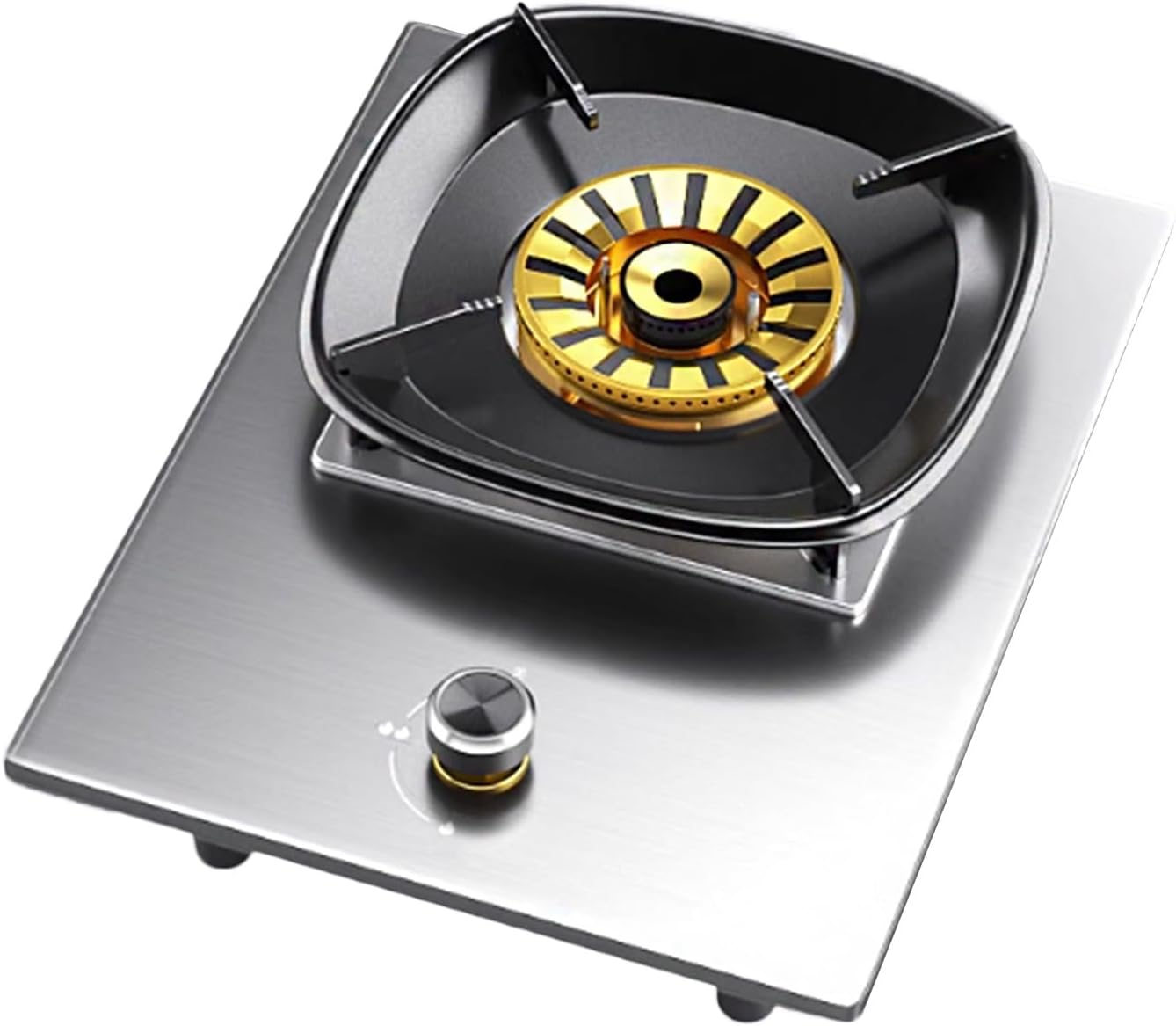 Gas Cooker,Stainless Steel 5.2kW Stove,Single-Burner Tabletop Built-in Gas Cooker,for Family Restaurants Food Stalls(NG)