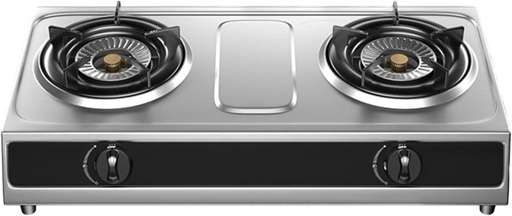 Propane Stove,2 Burners Portable Propane Stove,17742.4BTU High Power Stainless Steel Gas Cooktop for Kitchen Outdoor Camping RV and Apartments (Color : NG)