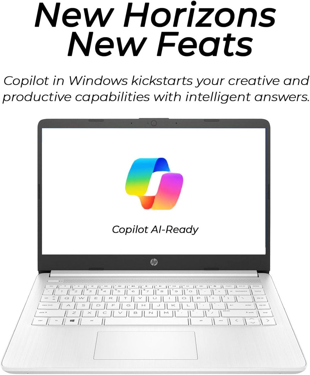HP Everyday Laptop with Copilot AI • 2026 Edition • 8GB RAM - 256GB SSD • Microsoft Office 365 Included • Thin & Portable • Fast Charge and 12hrs Battery • Windows 11 | w/o Mouse