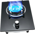 Portable Gas Stove,1 Burner Propane Stove,Tempered Glass Max 13648BTU with Pulse Electronic Ignition for Indoor Kitchen, Open Kitchen and Apartment (Color : NG)
