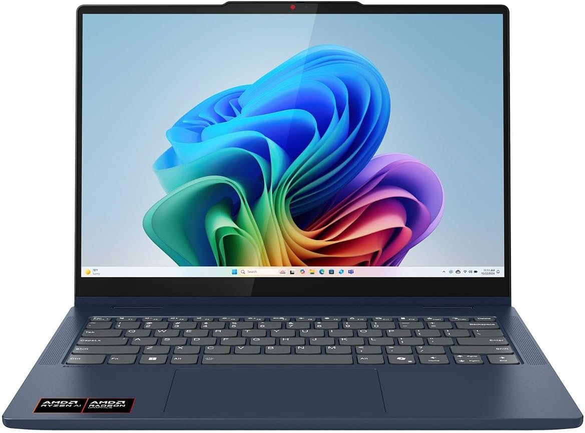 Lenovo IdeaPad 5 2-in-1 14' Touchscreen Laptop, AMD 8-Core Ryzen AI 7 350(>Intel i7-1355U), 16GB LPDDR5 RAM, 1024GB PCIE SSD, Copilot+ PC, WiFi 7, BT5.4, Backlit KB, W Pen&128G PSD, Win 11 H