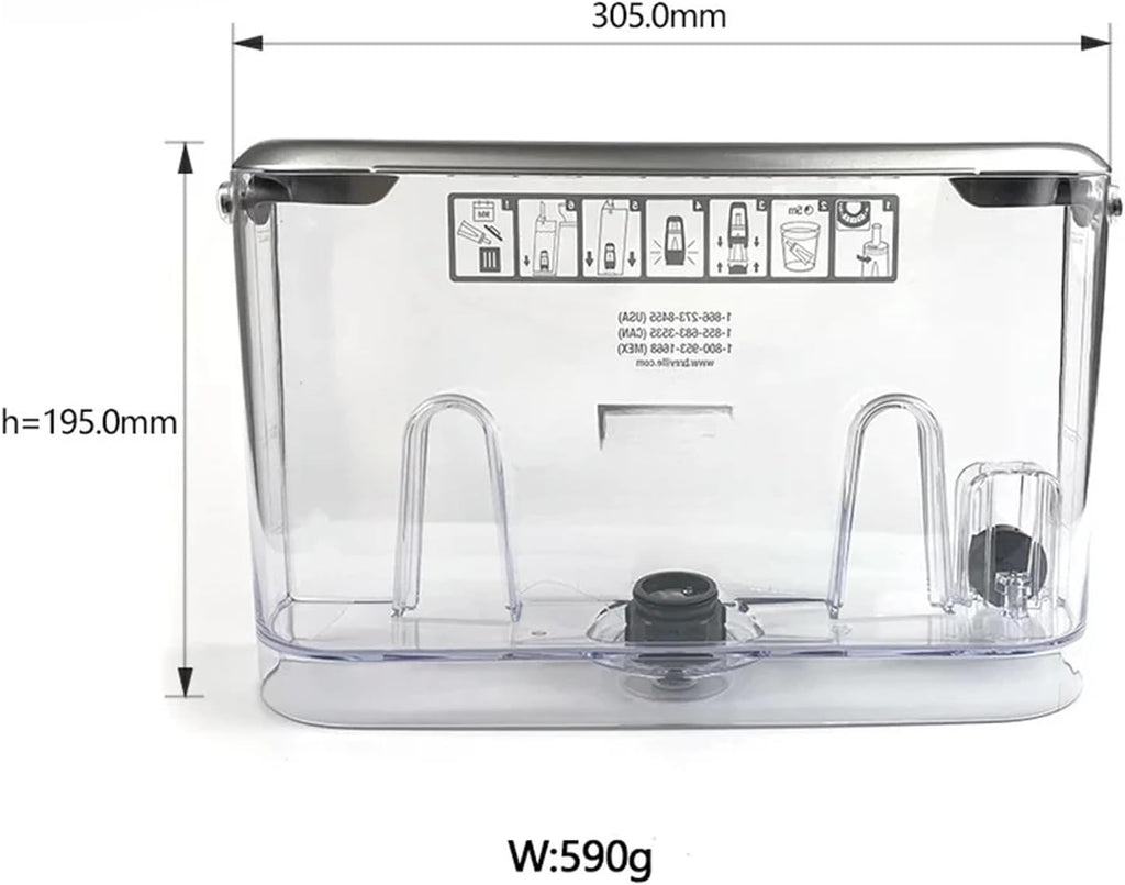 Water Tank ，Compatible For Breville Semi-automatic Coffee Machine 870/878/SAGE, Etc(878)