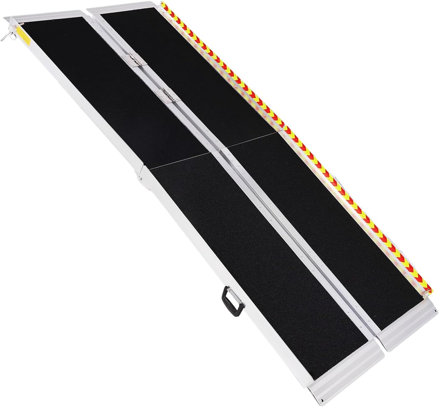Generic Portable Wheelchair Ramp Folding Aluminum Handicap Ramp Door Threshold Wheelchair Ramp for Home Steps Stairs Entry Threshold Doorways