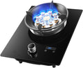 Gas Cooker,5.2kW Nine-Burner Timer-Controlled Gas Stove,Single-Burner Tabletop/Built-in,for Family Restaurants Food Stalls
