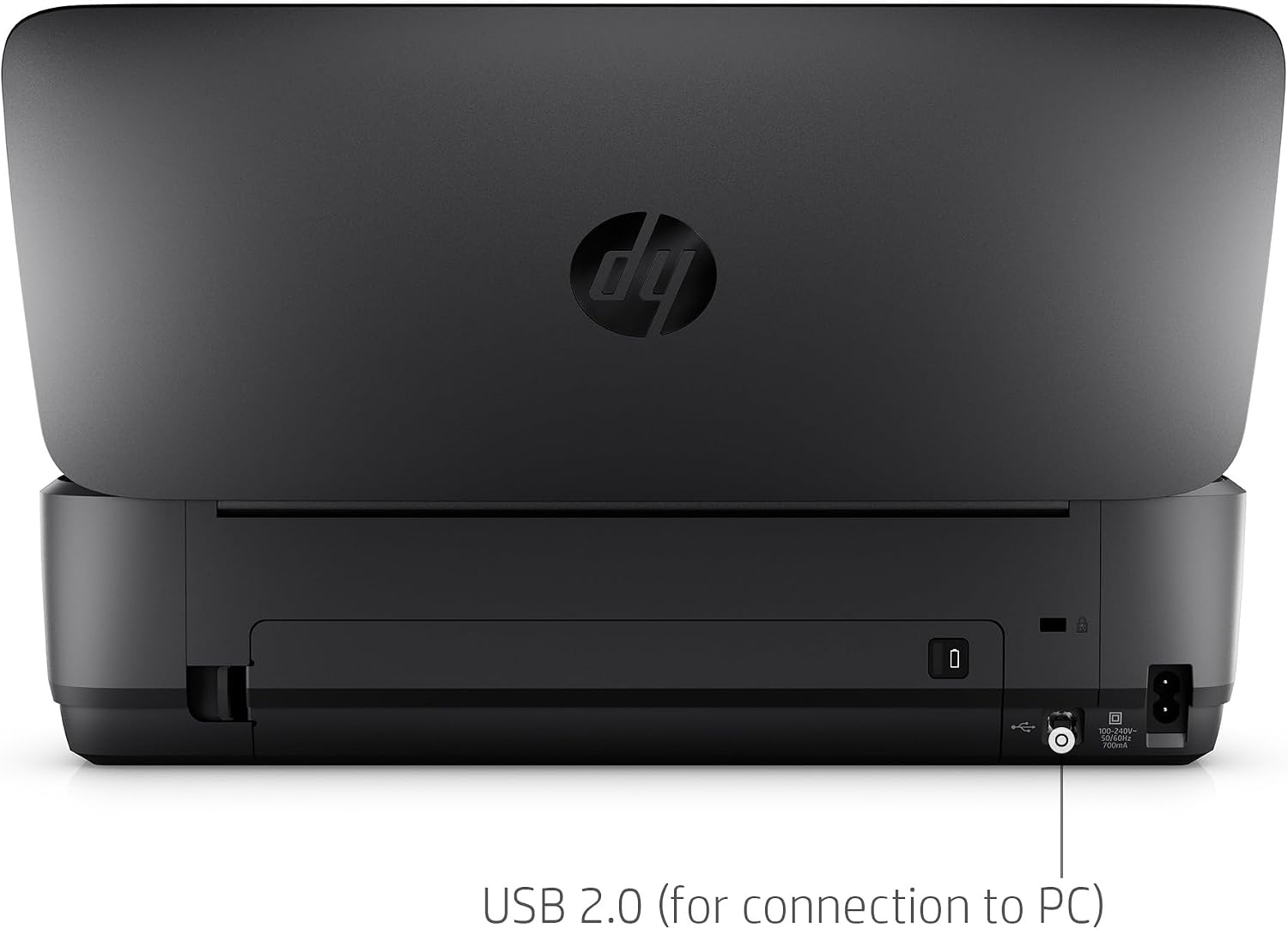 HP OfficeJet 250 Wireless Mobile Printer, Scanner, Copier - Black, Battery Included (CZ992A)