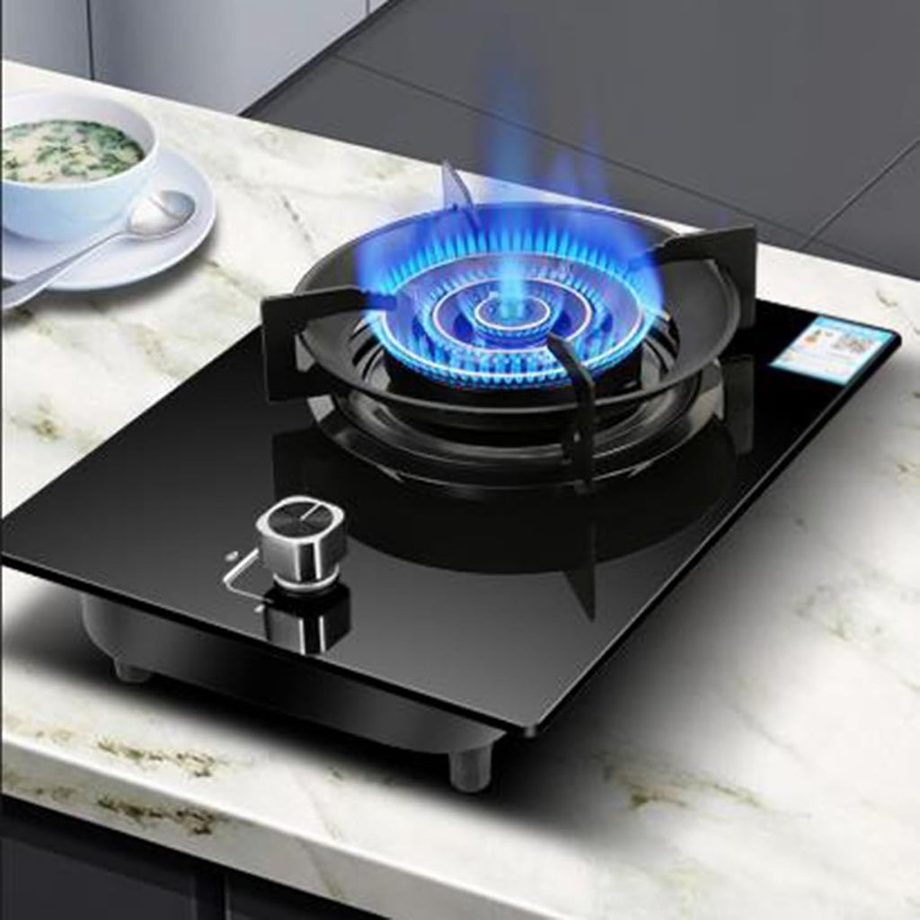 Gas Stove with 1 Burner,5.2KW Kitchen Counter Top Stove,Gas/LP Gas Conversion Stove,with Flameout Protection,for Home Kitchen Motor Home Camp(LPG)