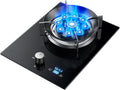 Propane Gas Stove,Tempered Glass Single Burner Propane Stove,Desktop Propane Gas Stove,Max 17742.4BTU Suitable for Apartments, Kitchens and More