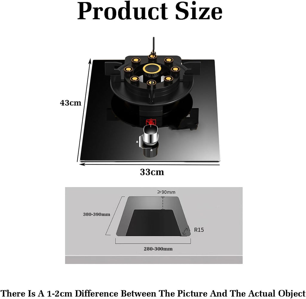 Gas Stove,Single Burner,5.2KW Camping Gas Cooker,Gas/LP Gas Conversion Stove,with Flameout Protection,for Home Kitchen(LPG)