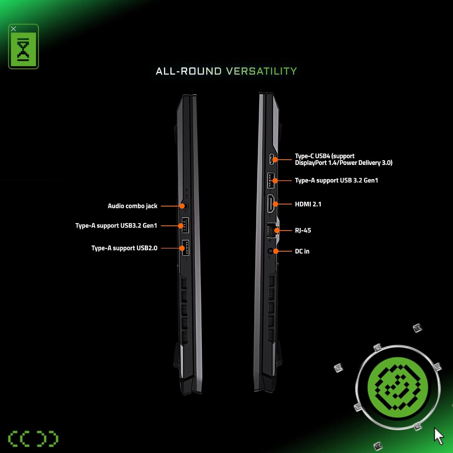 GIGABYTE AERO X16, Copilot+ PC - 165Hz 2560x1600 WQXGA - Manufactured by NVIDIA GeForce RTX 5070 - AMD Ryzen AI 7 350-1TB SSD with 16GB DDR5 RAM - Windows 11 Home - Space Gray - 1WH93USC94AH