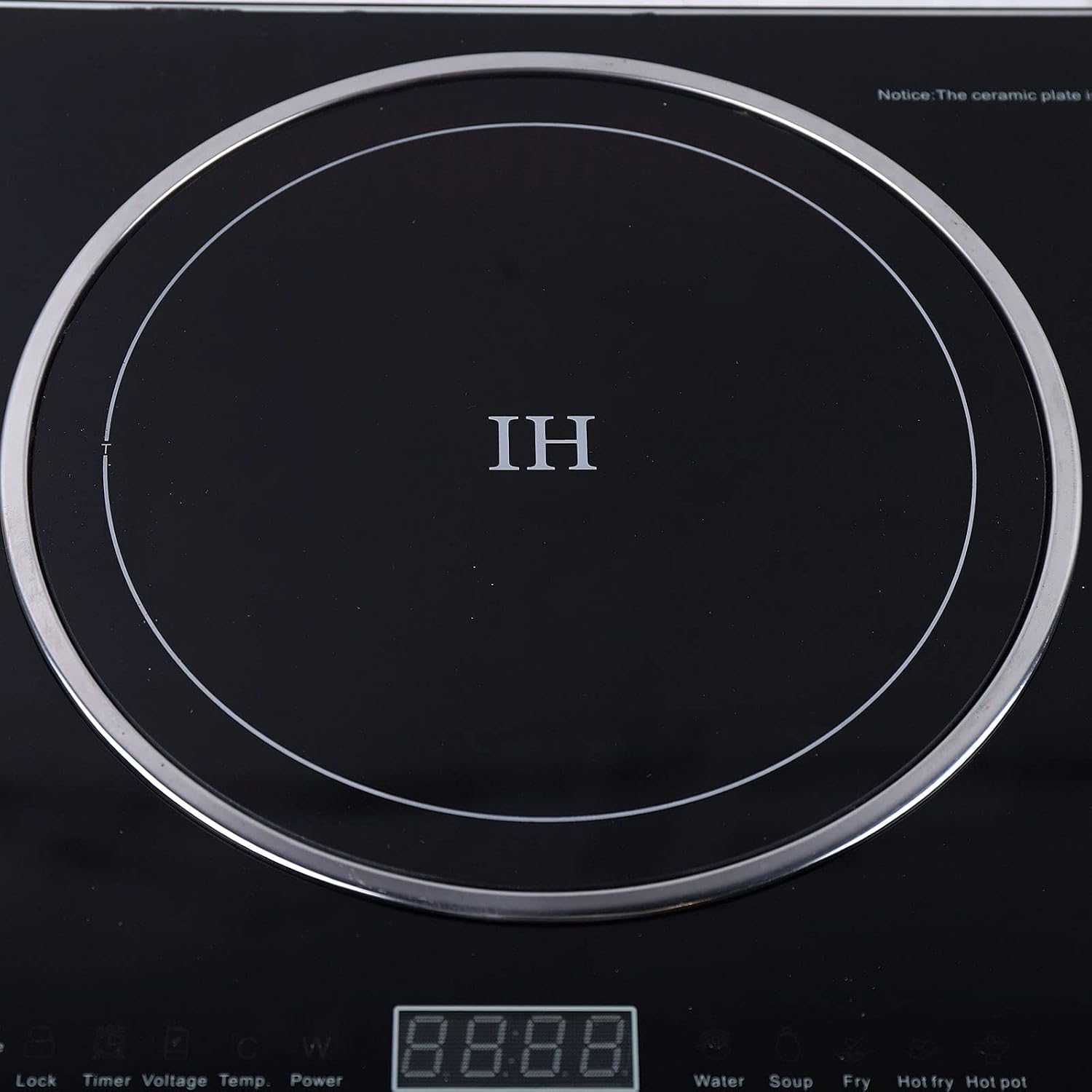 1200W+1400W Induction Cooktop with 2 Burners, 110V Electric Ceramic Cooktop Stove, Countertop Burner, Portable Induction Burners, Hot Warning, Over-Temperature Protection