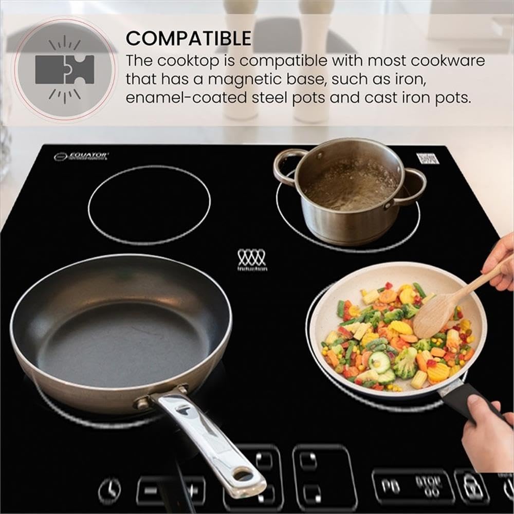Equator Advanced Appliances 220V - 24' Built in Induction Cooktop 4 Burner
