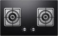Propane Stove,tempered Glass Gas Cooktop,2 Burners Portable Propane Stove,Maximum 17742.4BTU Great for Family Restaurants and Food Trucks (Color : LPG)