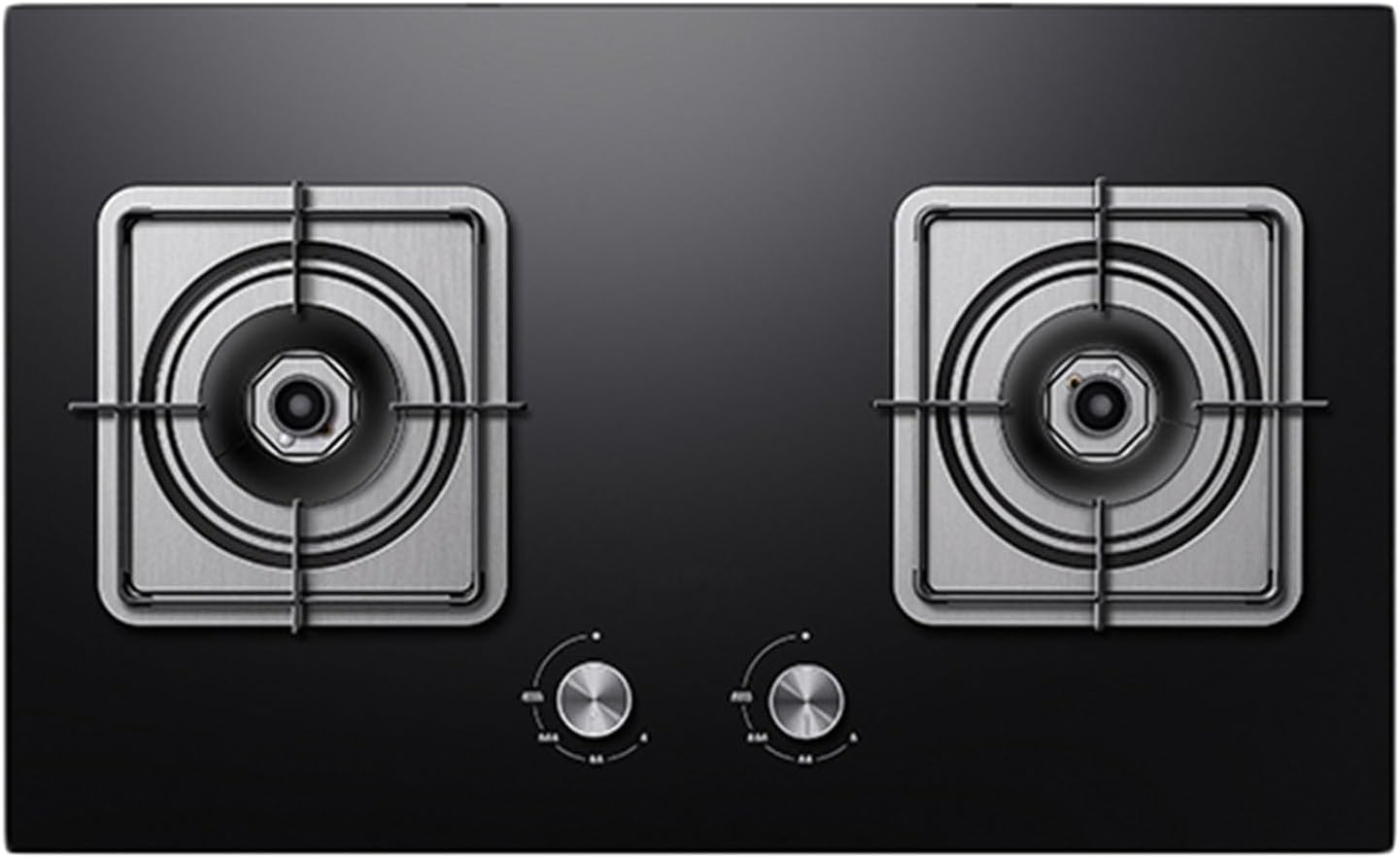 Propane Stove,tempered Glass Gas Cooktop,2 Burners Portable Propane Stove,Maximum 17742.4BTU Great for Family Restaurants and Food Trucks (Color : LPG)