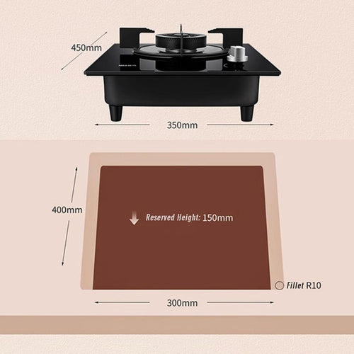 1 Burner Propane Stove,Portable Gas Stove,Max 15354BTU with Pulse Electronic Ignition Tempered Glass Suitable for Apartments or Kitchens(black) (Color : LPG)