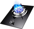 Gas Stove 1 Burner,Kitchen Counter Top Stove,Gas/LP Gas Conversion Stove,Cast Iron Pot Rack,with Flameout Protection,for Home Kitchen(LPG)