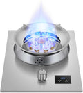 Gas Stove 1 Burner,5.2KW Nine-Chamber High Fire With Timer,Stainless Steel Natural Gas/Liquefied Gas Conversion Stove,with Flameout Protection(LPG)