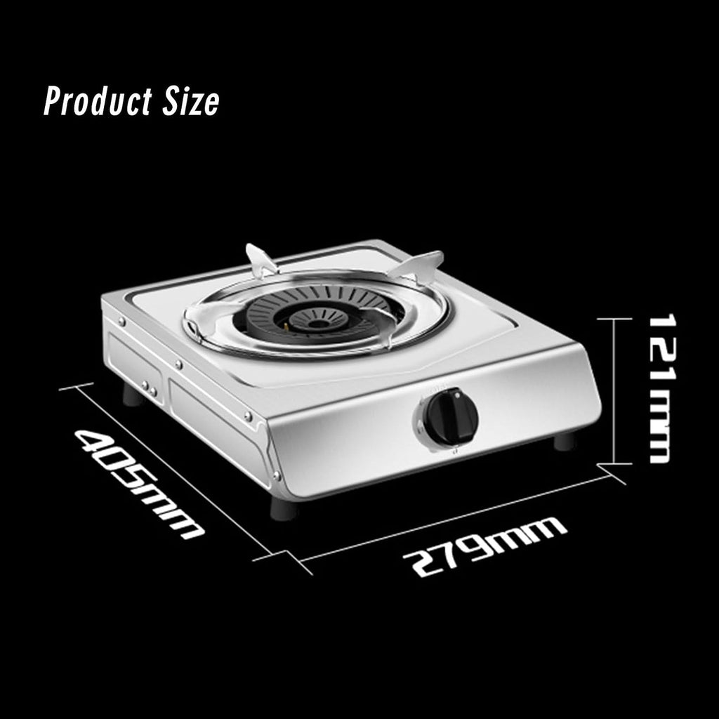 Portable Gas Stove,Cassette Stove,Max 15354BTU Single Burner Cassette Stove Piezo-Ceramic Ignition for Home Use Food Stalls and Canteens (Color : LPG)