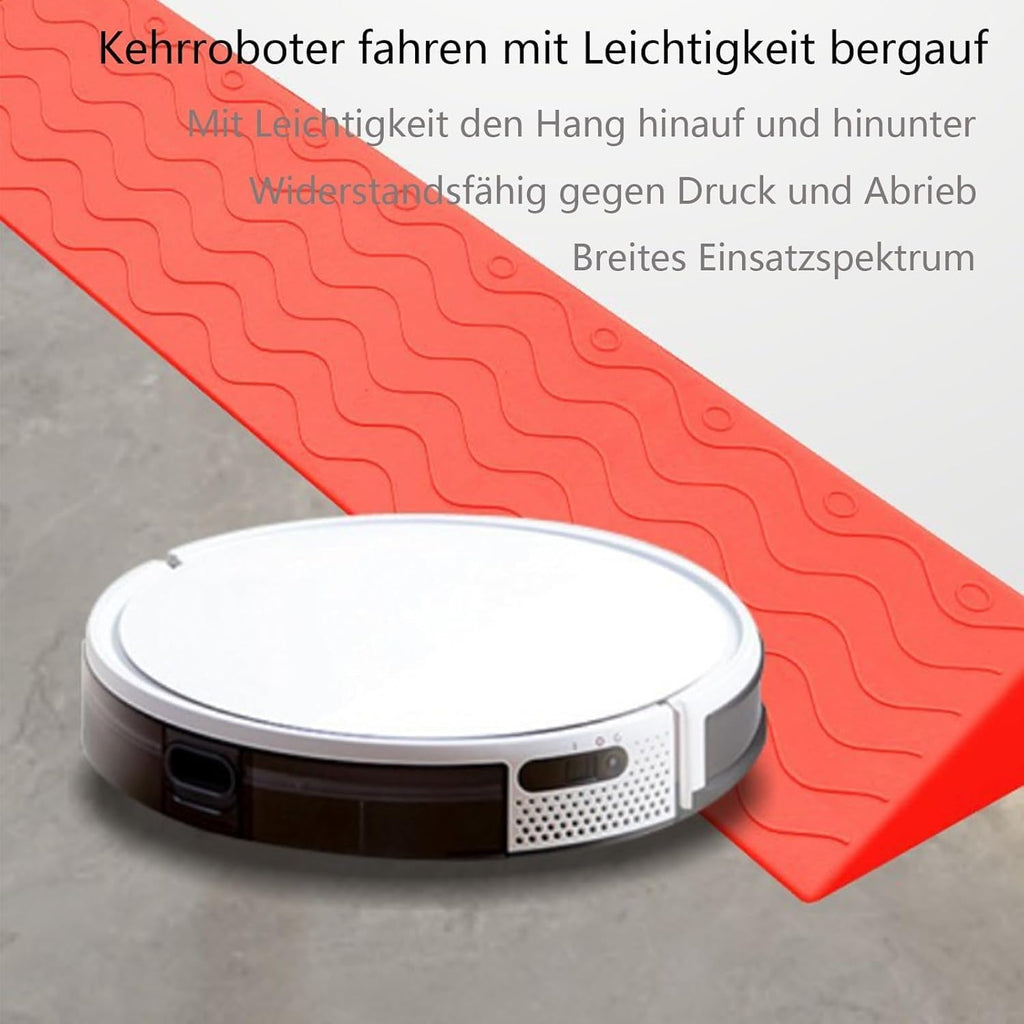 Portable Rubber Wheelchair Ramp, 5cm Cream Threshold Access Ramp for Easy Mobility, Ideal for Doorways, Lightweight & Durable (Grey, 2cm Option)
