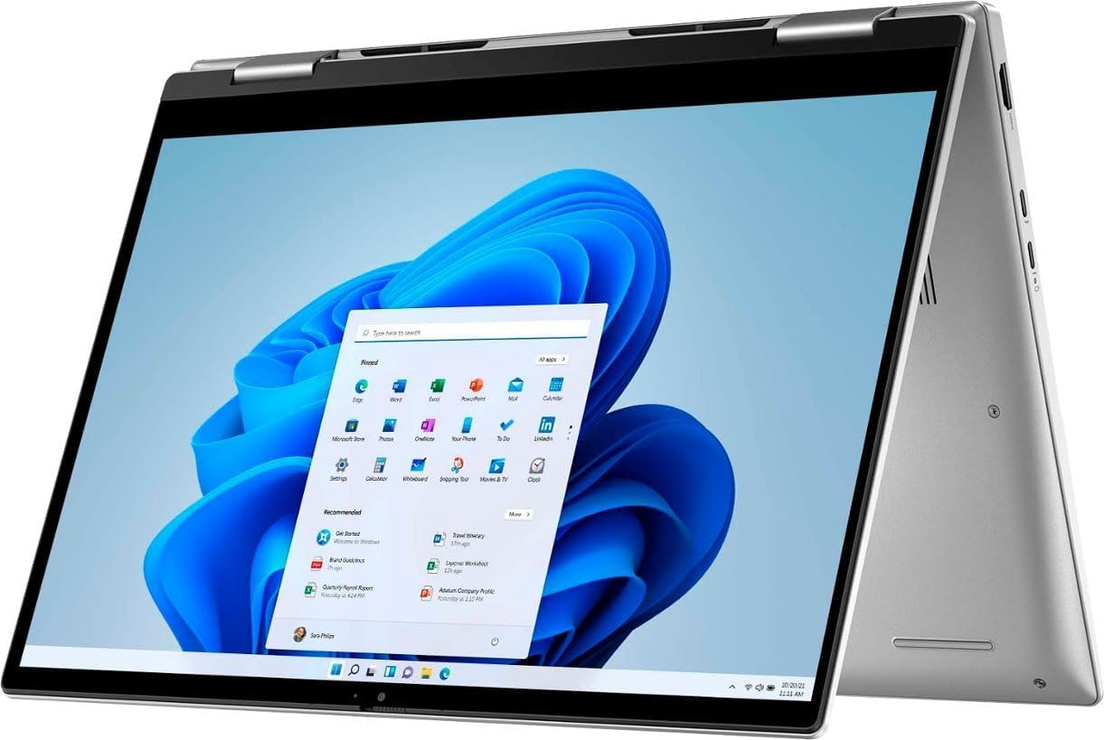 Dell Inspiron 2-in-1 Touch Laptop 2023 Newest, 14' WUXGA Touchscreen, Intel Core i7-1355U (10 cores), 16GB DDR5 RAM, 1TB SSD, Backlit Keyboard, Wi-Fi 6, Bluetooth, Windows 11 Home