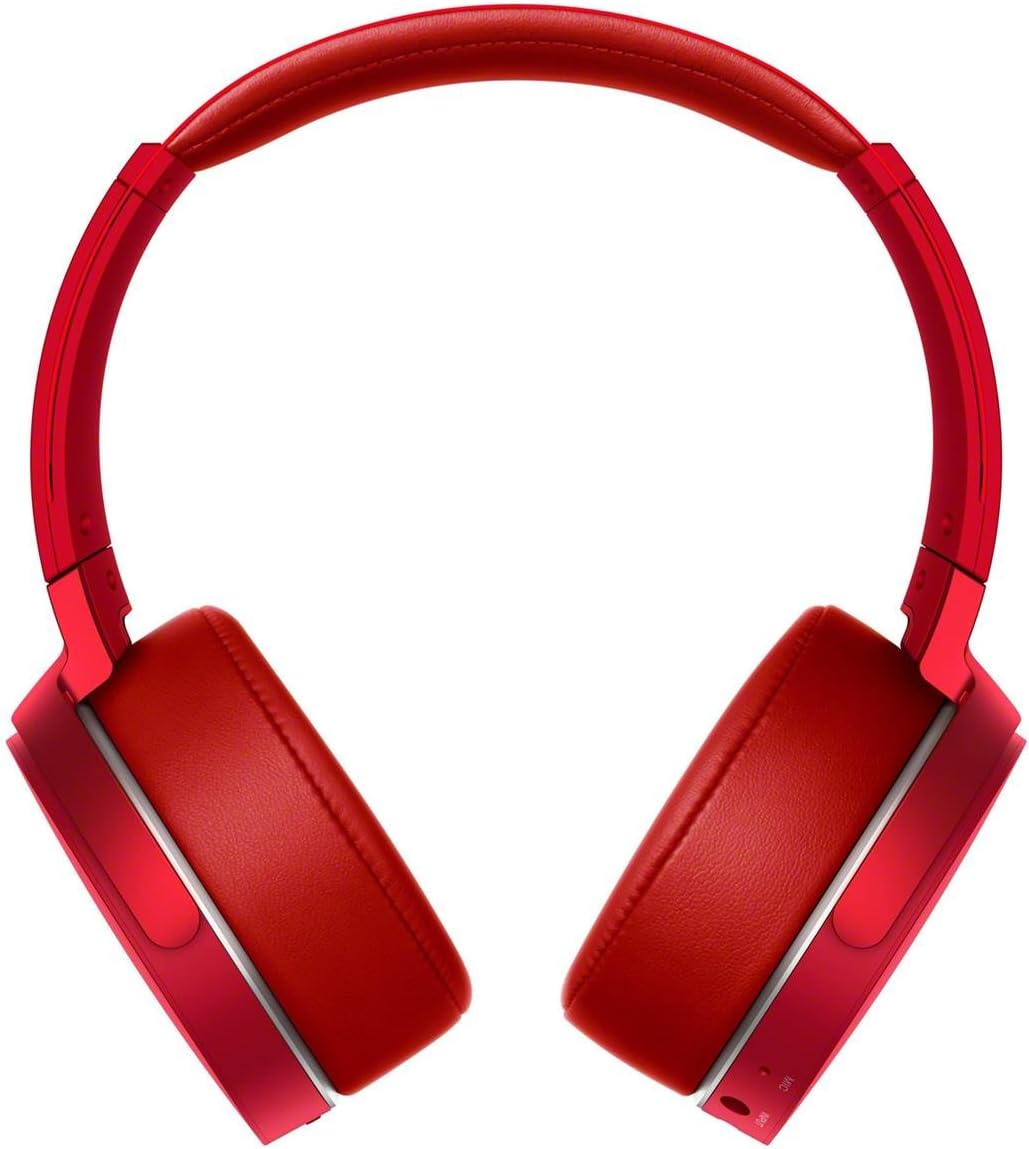 Sony XB950B1 Extra Bass Wireless Headphones with App Control, Red