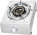 Gas Cooktop,Tabletop Stainless Steel Single Burner Thermocouple Protected Easy to Clean,Suitable for Indoor Use(LPG)(NG) (Size : NG)