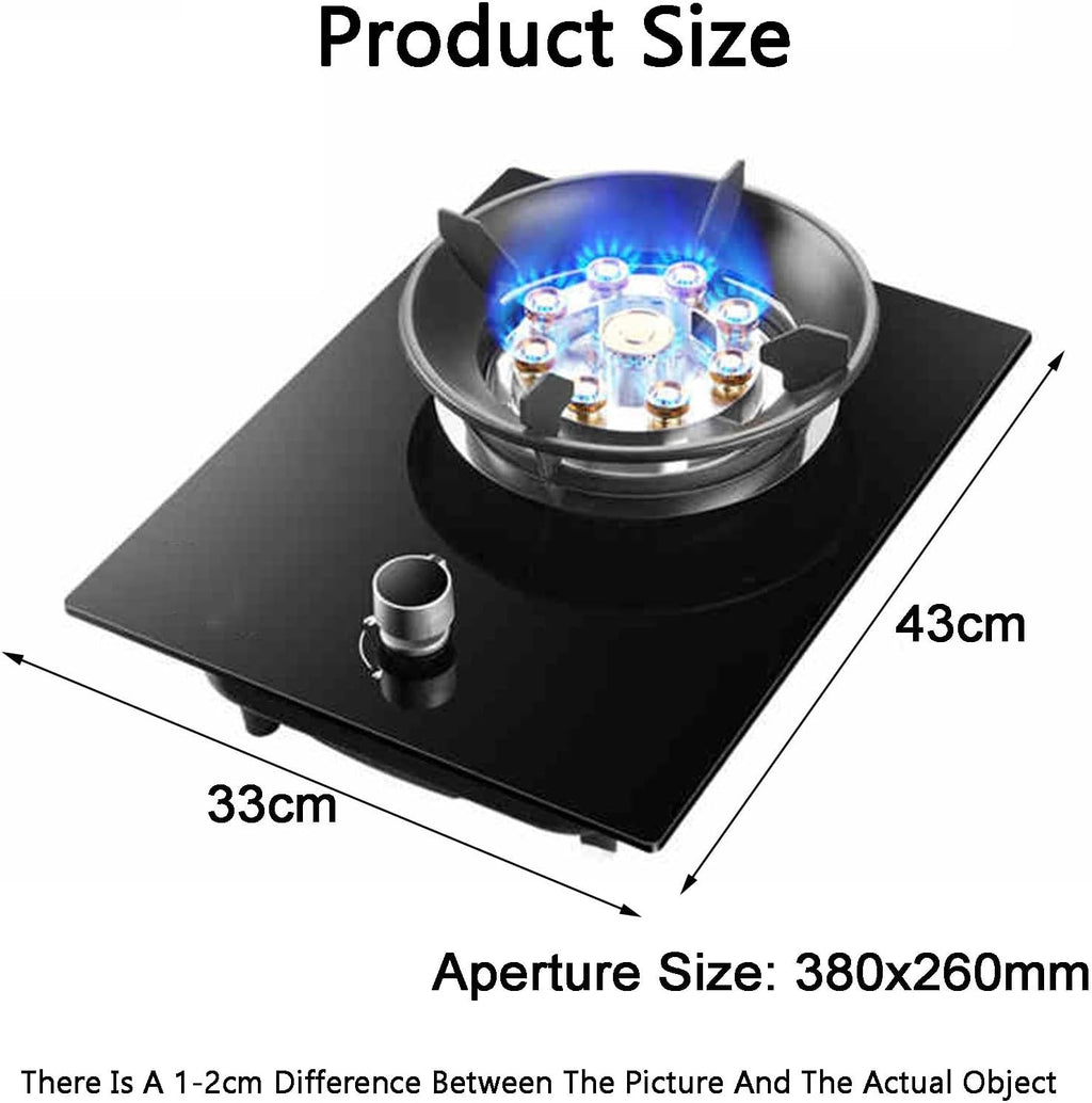 Gas Cooker,Single-Burner Nine-Burner Gas Stove,5.2kW High-Fire LPG Cooker,for Family Restaurants Food Stalls
