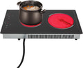 Electric Cooktop 110v, Electric Stove Countertop & Built-in, Cooktop with 9 Power Levels, Sensor Touch Control, Safety Lock, Timer, No Plug (2 Burners)
