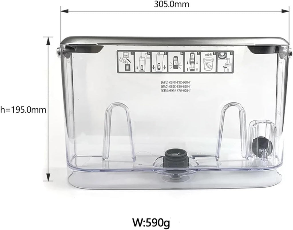 Water Tank ，Compatible For Breville Semi-automatic Coffee Machine 870/878/SAGE, Etc(878)