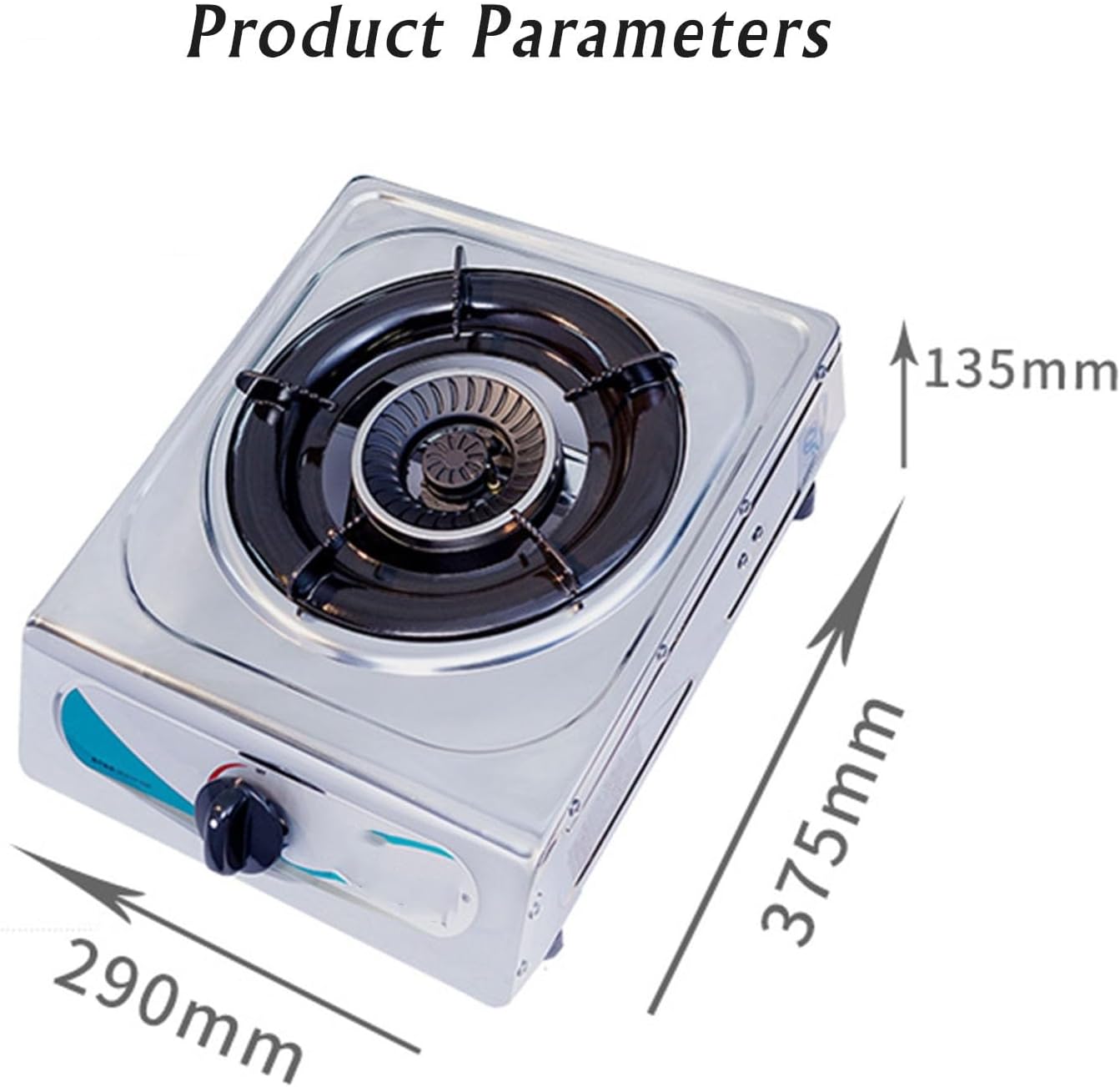 Portable Gas Stove,Cassette Stove,Max 12283.2‬‬BTU Single Burner Cassette Stove Piezo-Ceramic Ignition for Home Use Food Stalls and Canteens