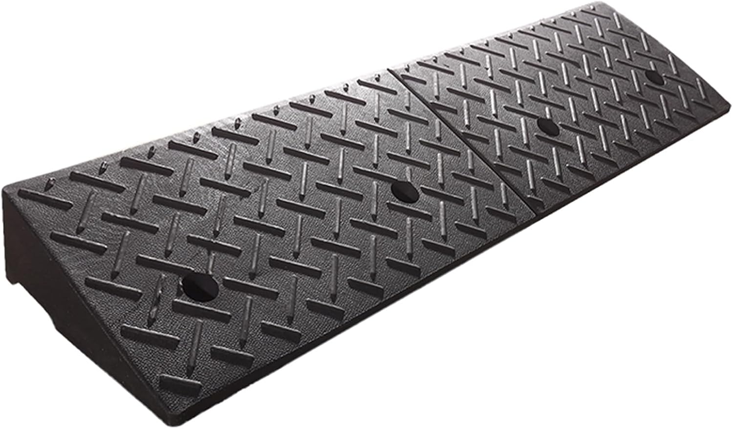 Rubber and Plastic Curb Ramp, Multiple, Threshold Ramp, Strong Load-Bearing, Suitable for Entryway, Bike, Pets, Sidewalk(100 * 25 * 8cm/39 * 10 * 3.1in)