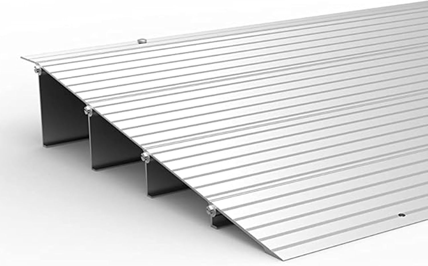 EZ-ACCESS - Threshold Ramps for Doorways - Portable Wheelchair Ramp for Home Steps, Aluminum Door Threshold Sliding Doors, Walker & Wheelchair Access - Adjustable Modular Transitions, 4' Rise