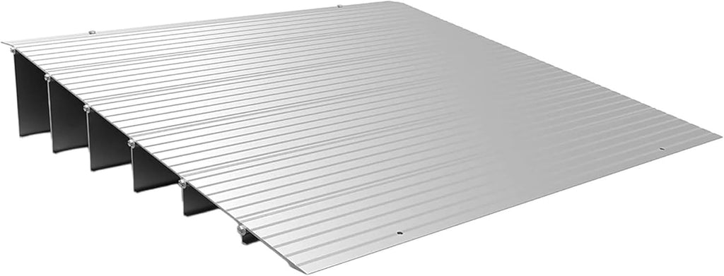 EZ-ACCESS - Threshold Ramps for Doorways - Portable Wheelchair Ramp for Home Steps, Aluminum Door Threshold Sliding Doors, Walker & Wheelchair Access - Adjustable Modular Transitions, 6' Rise