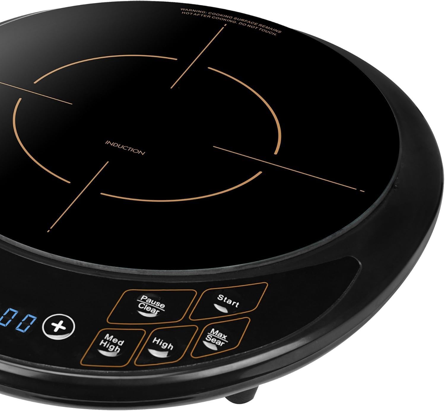 Single Electric Induction Cooktop – 1800W Portable Countertop Burner with 6 Presets, Digital Display, Timer & Auto Shut Off