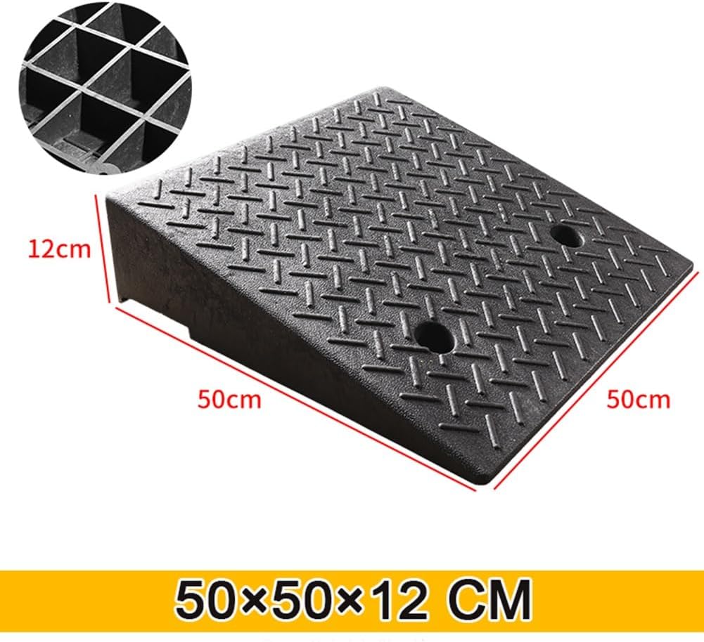 Kerb Ramps, 4 5 6 inch Non-Slip Curb Steps Heavy Duty Threshold Ramps Wheelchairs Scooters Motorcycles(4.7 inch Rise)