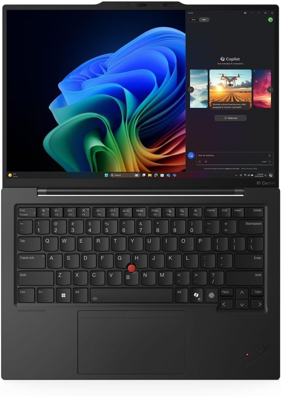 Lenovo ThinkPad X1 Carbon Gen 13, Intel Ultra 7 265U vPro, 64 GB LPDDR5X, 2TB SSD, 14' 2.8K (2880 x 1800) OLED Touchscreen, 5G Laptop WWAN Mobile eSIM+Nano SIM Card, Haptic Touchpad