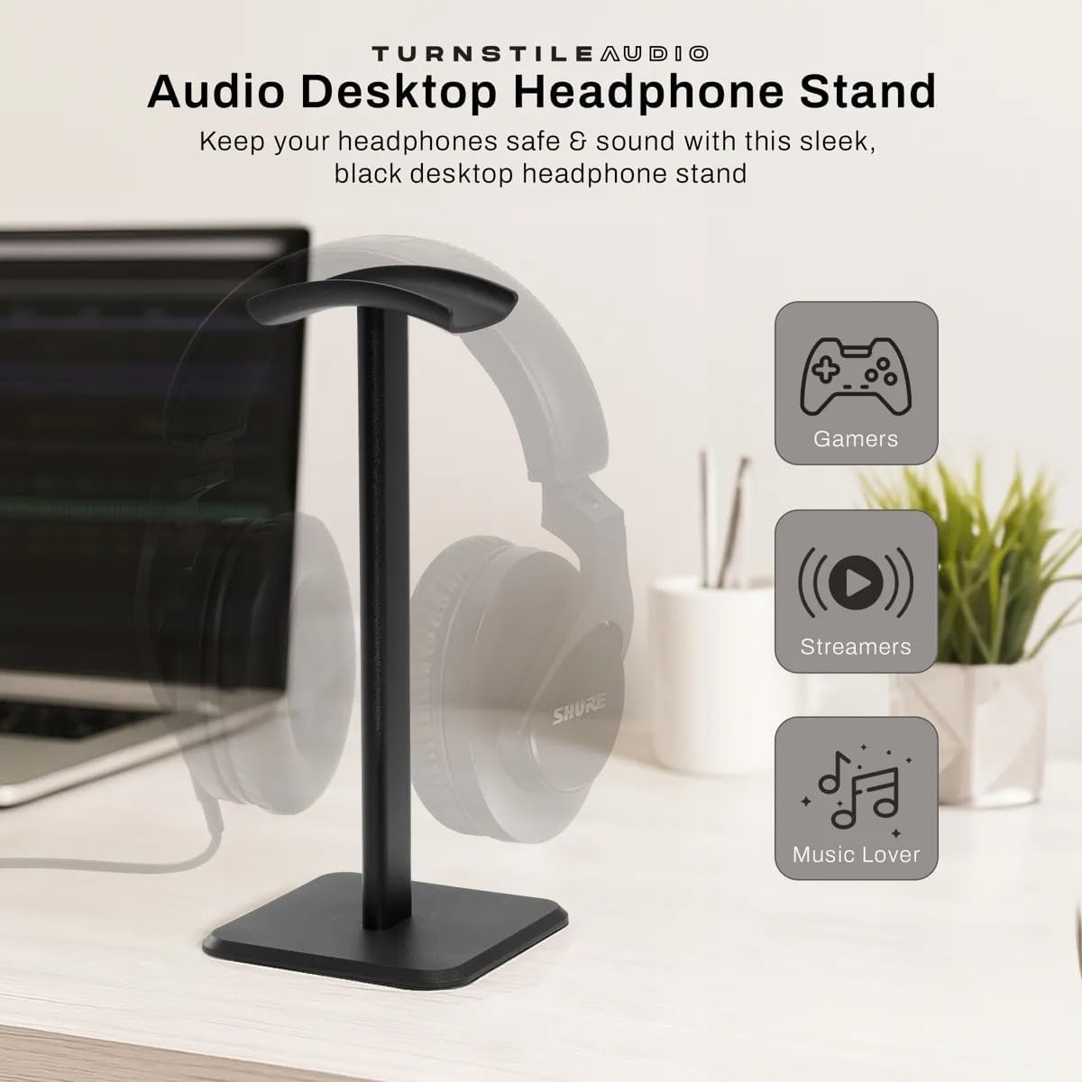 Sony WH-1000XM5 The Best Wireless Noise Canceling Headphones with Auto Noise Canceling Optimizer, Crystal Clear Hands-Free Calling, and Alexa Voice Control, with Stand, P-Bank & Wall Plug (Black)
