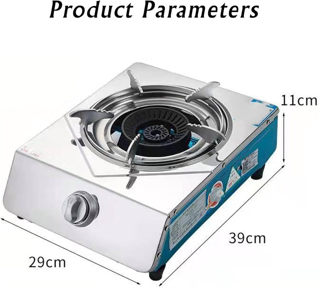 Portable Gas Stove,Cassette Stove,Max 16377.6BTU Single Burner Cassette Stove Piezo-Ceramic Ignition for Home Use Food Stalls and Canteens (Color : LPG, Size : Style 1)
