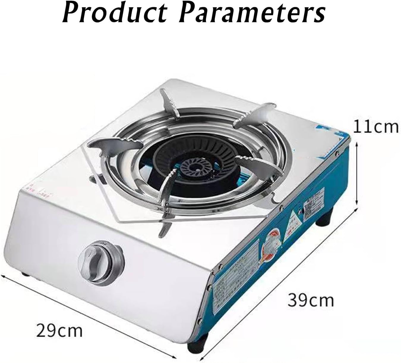 Portable Gas Stove,Cassette Stove,Max 16377.6BTU Single Burner Cassette Stove Piezo-Ceramic Ignition for Home Use Food Stalls and Canteens (Color : LPG, Size : Style 1)