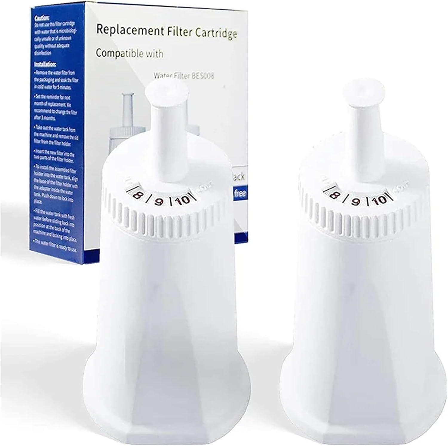 Coffee Machine Water Filter - Compatible with Breville Sage Oracle Touch, Compatible with Barista, Compatible with Claro Swiss BES878 Bes008(10PCS)