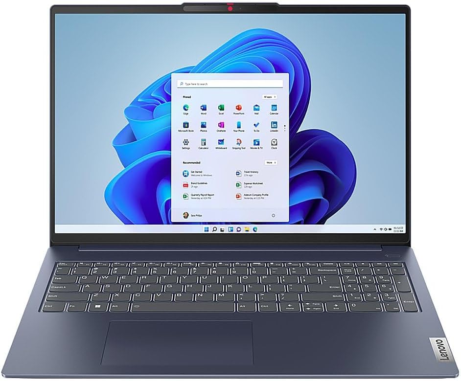 Lenovo 2024 Laptop | IdeaPad Slim 5 | 16' 1920 x 1200 IPS | Intel-10 Core 7 150U | 16GB LPDDR5 | 1TB SSD | Windows 11 Pro | Wi-Fi 6 - Bluetooth 5.2 - Backlit KB - 1080p FHD Camera - Abyss Blue