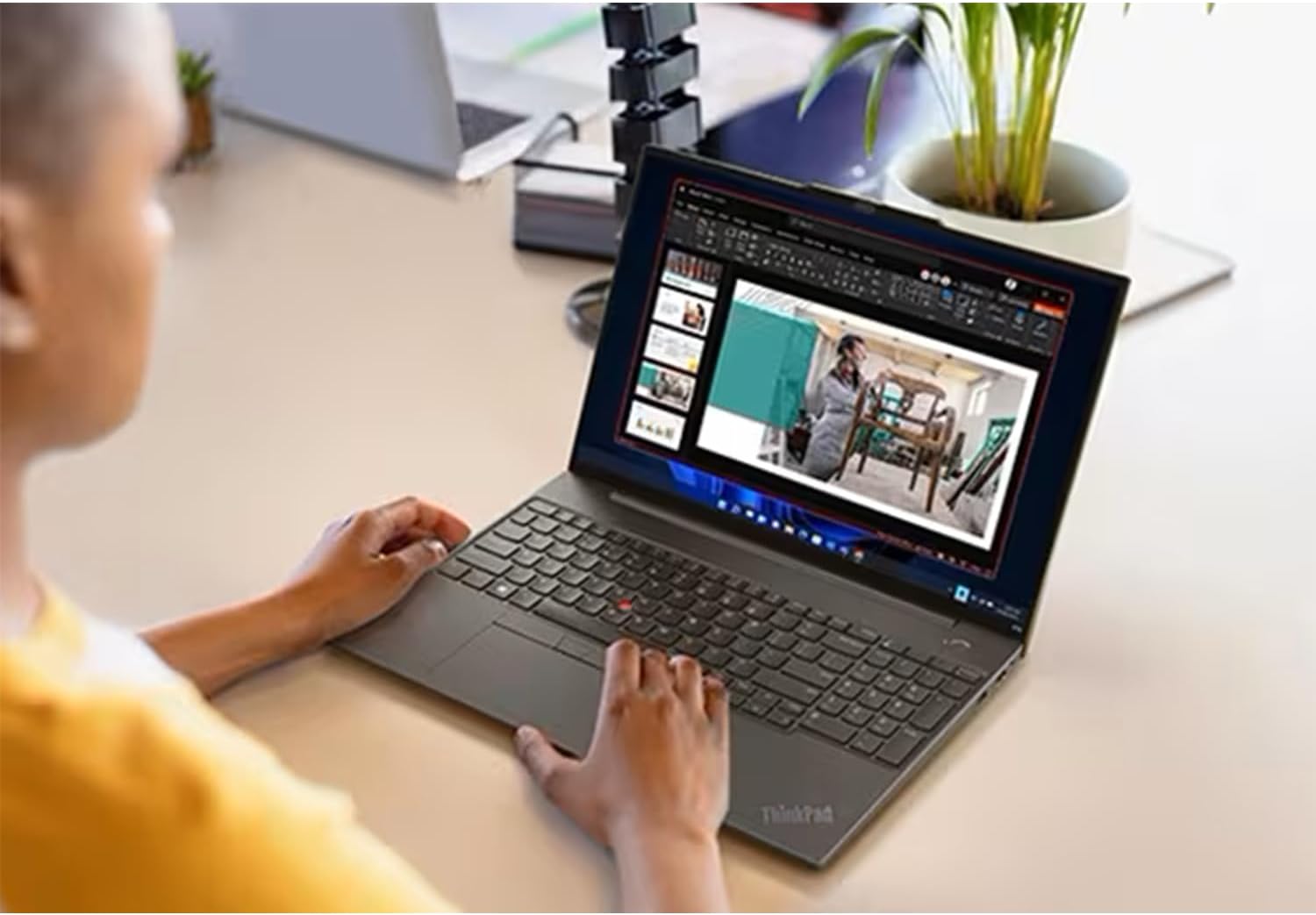 Lenovo ThinkPad E16 Business Laptop, 16' WUXGA Display, AMD Ryzen 5 7530U (Beat i7-1165G7), 16GB RAM, 512GB PCIe SSD, Webcam, HDMI, RJ-45, Fingerprint Reader, Wi-Fi 6, Windows 11 Pro, Black