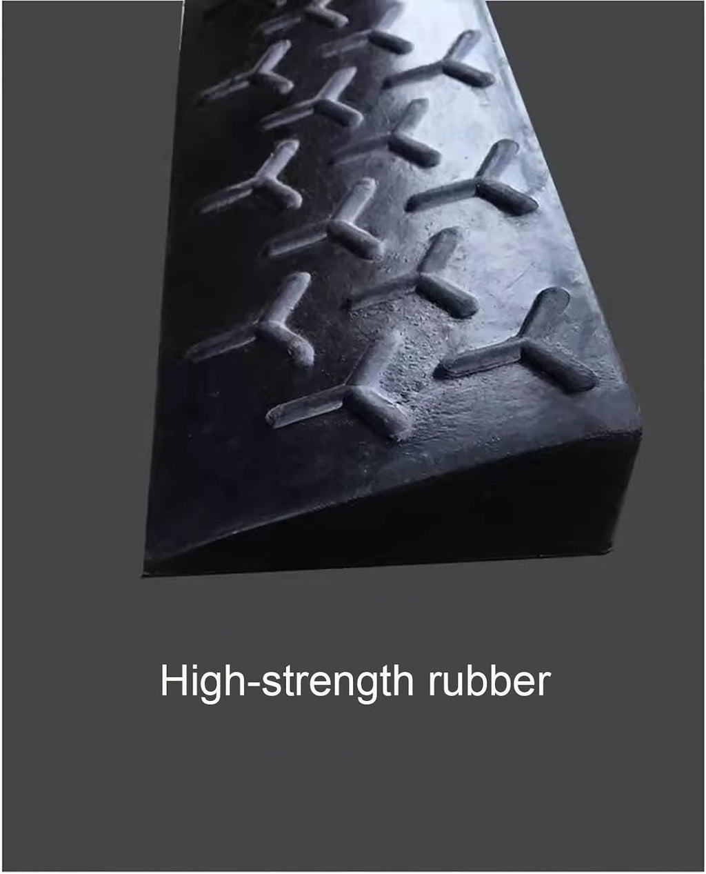 Solid Rubber Ramp Portable Curb Step Pad, Ramps Pad, Threshold Ramp Suitable for Wheelchair, Bicycle, Scooter, etc.(100 * 4 * 9cm/39.3 * 1.5 * 3.5in)