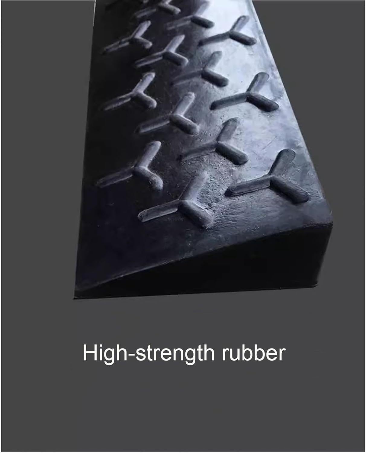 Solid Rubber Ramp Portable Curb Step Pad, Ramps Pad, Threshold Ramp Suitable for Wheelchair, Bicycle, Scooter, etc.(100 * 4 * 9cm/39.3 * 1.5 * 3.5in)